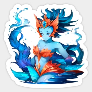 Realistic Anime Kiora, the Crashing Wave - Planeswalker Sticker